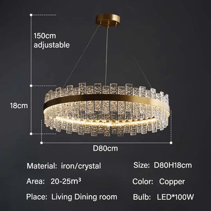 Luxury Crystal Pendant Light