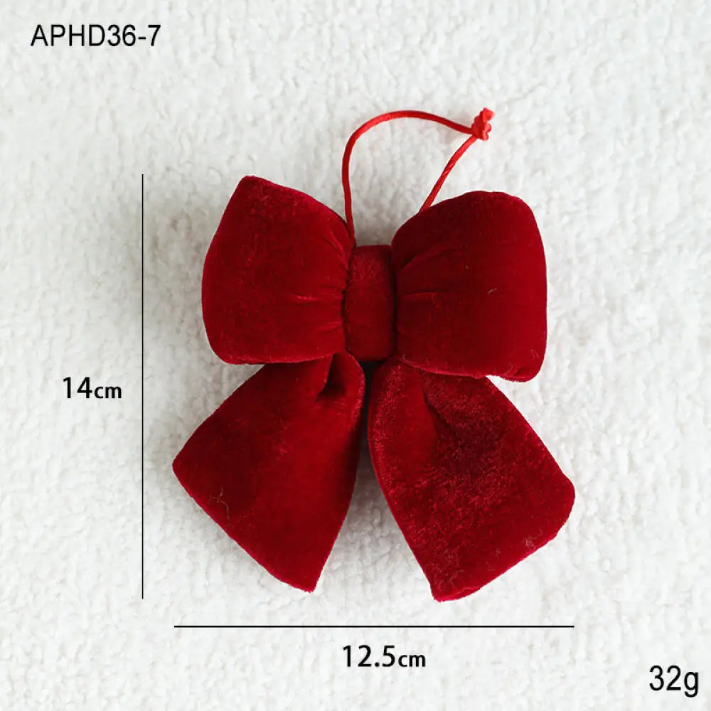 Christmas Velvet Red Bow