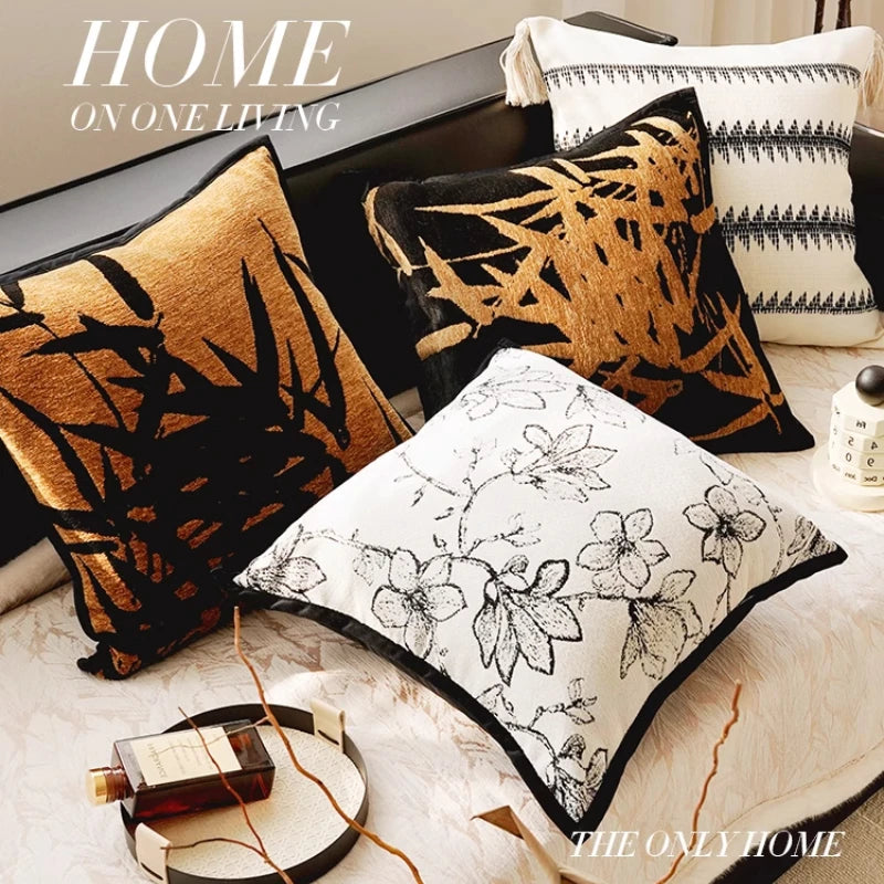 French Brown Throw Pillow Cover