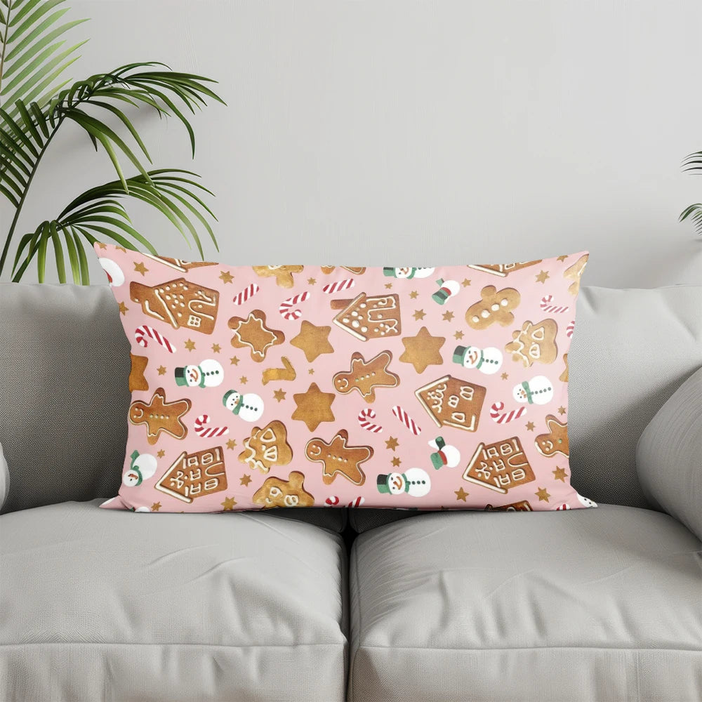 Red Plaid Pillow Cover