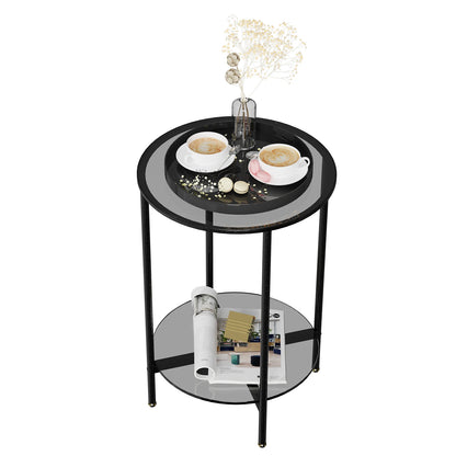 2-Tier Glass Coffee Table