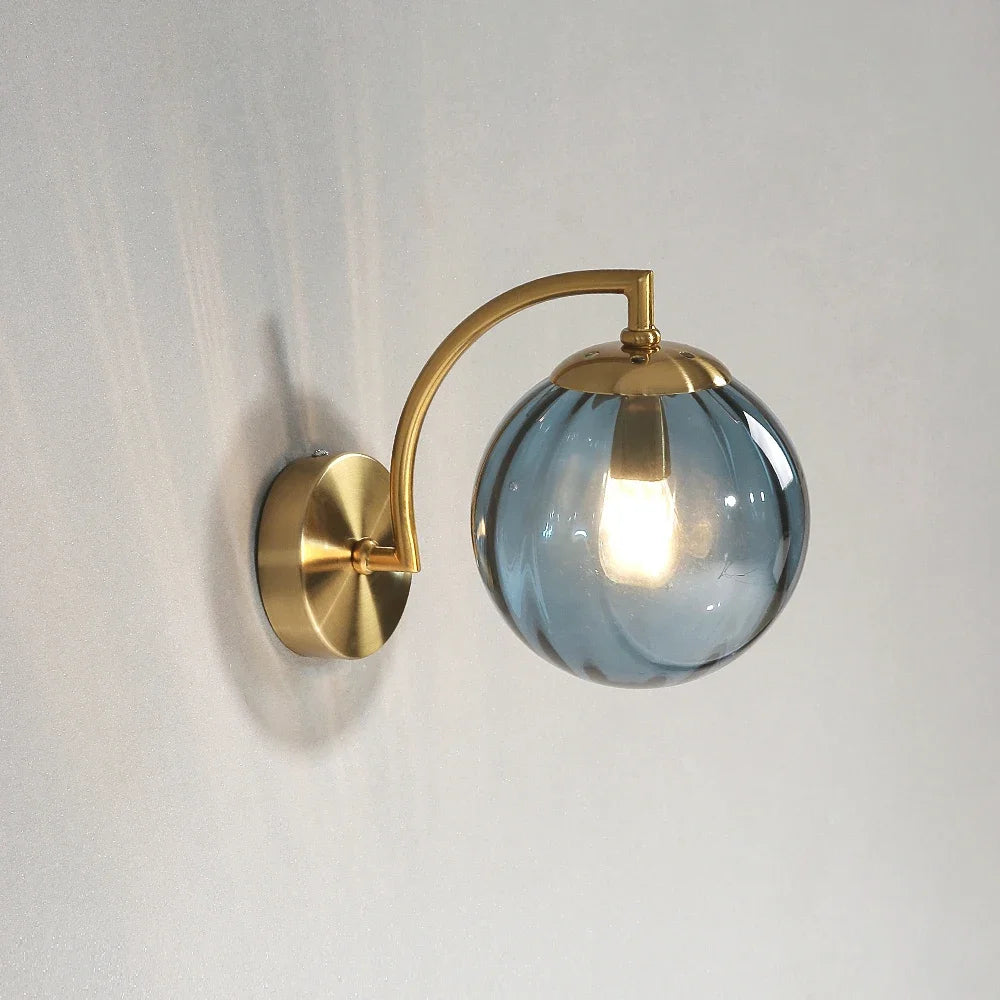 Color Glass Wall Light