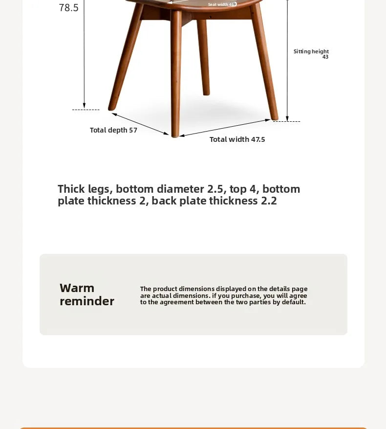 Solid Wood Dining Chairs