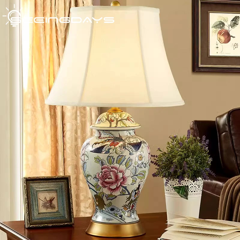 Neoclassical Ceramic Table Lamp