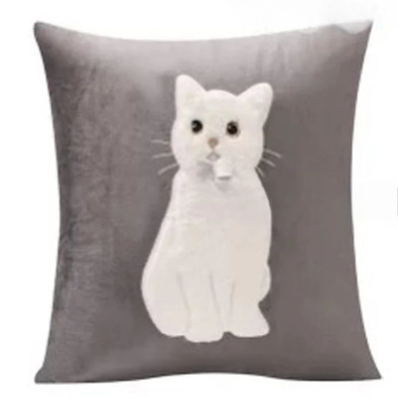 Cute Velvet Throw Pillow Cover