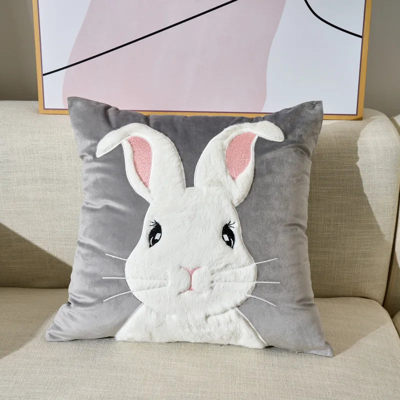 Cute Velvet Throw Pillow Cover
