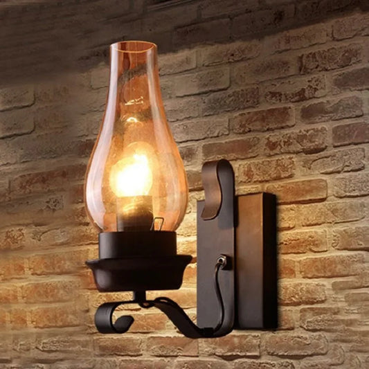 Retro Industrial Iron Wall Lamp