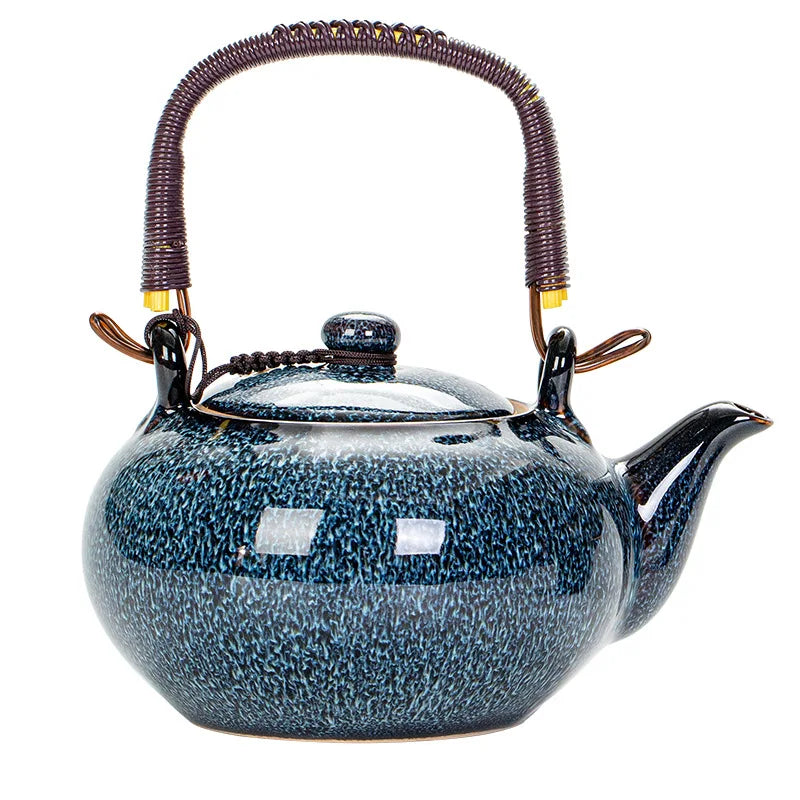 Tianmu Glazed Kiln Chinese Ceramic Teapot