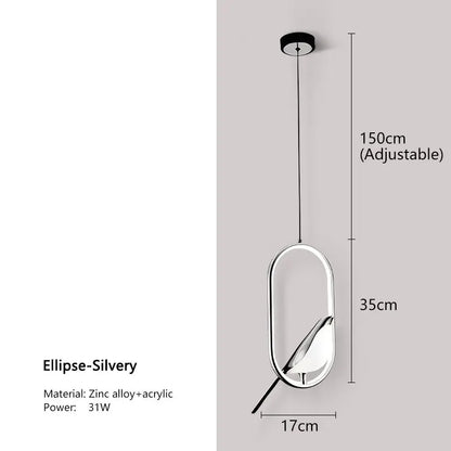Magpie Bird LED Pendant Light