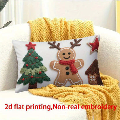 Christmas Pillow Cover Ginger Bread