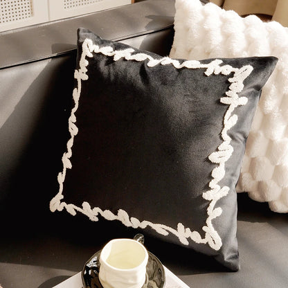 French Brown Throw Pillow Cover