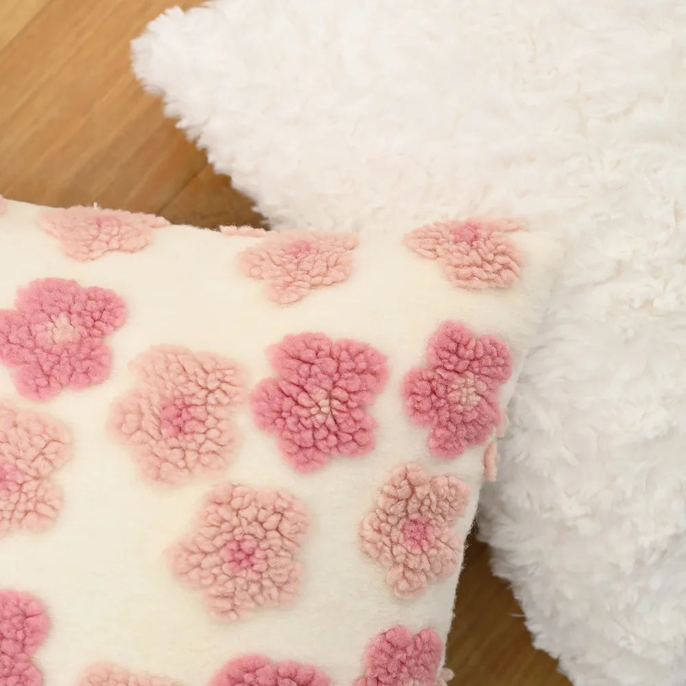 Embroidered Throw Pillow Cover