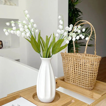 White Vase Mini Flower Pot