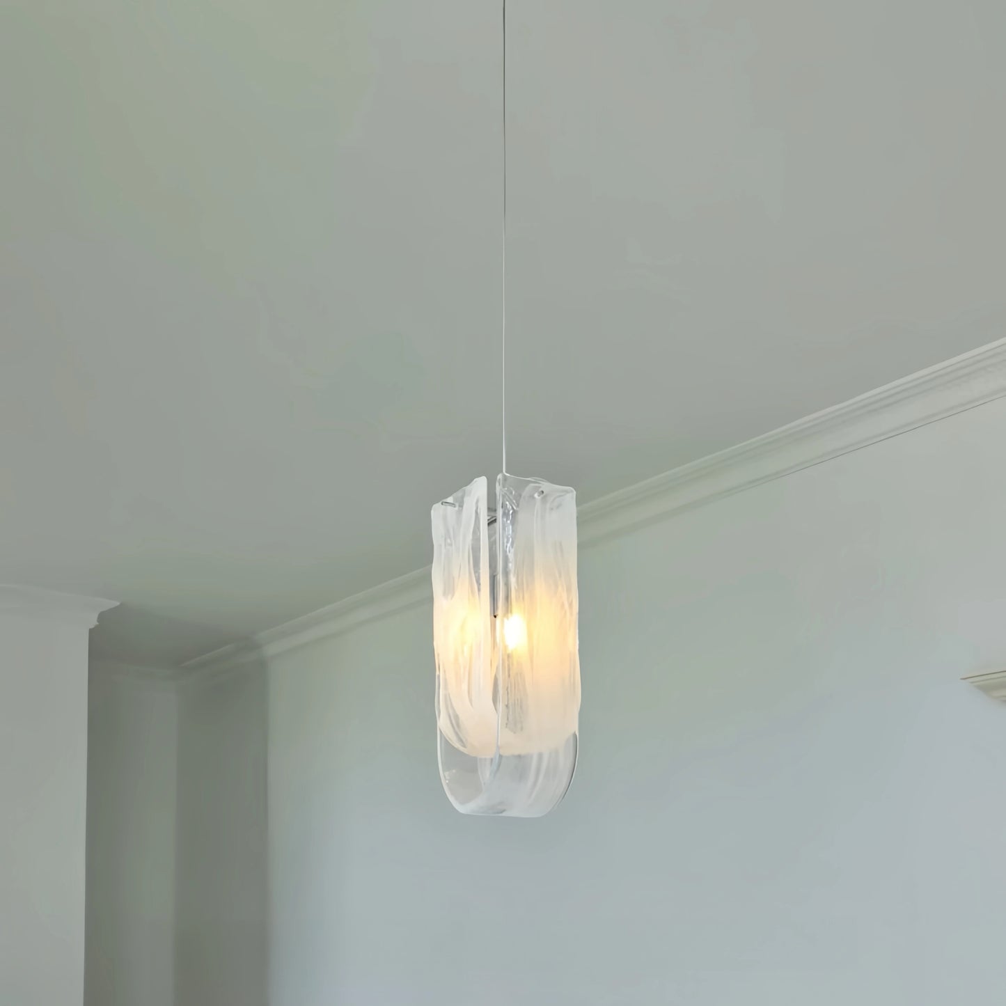 Modern Glass Hanging Art Chandelier