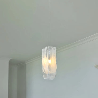 Modern Glass Hanging Art Chandelier