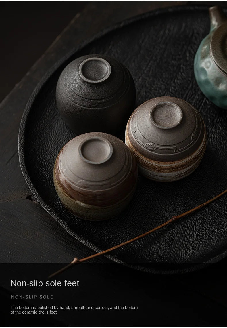 Japanese Style Handmade Stoneware Tea Cup