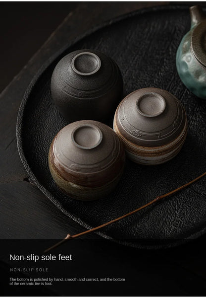 Japanese Style Handmade Stoneware Tea Cup