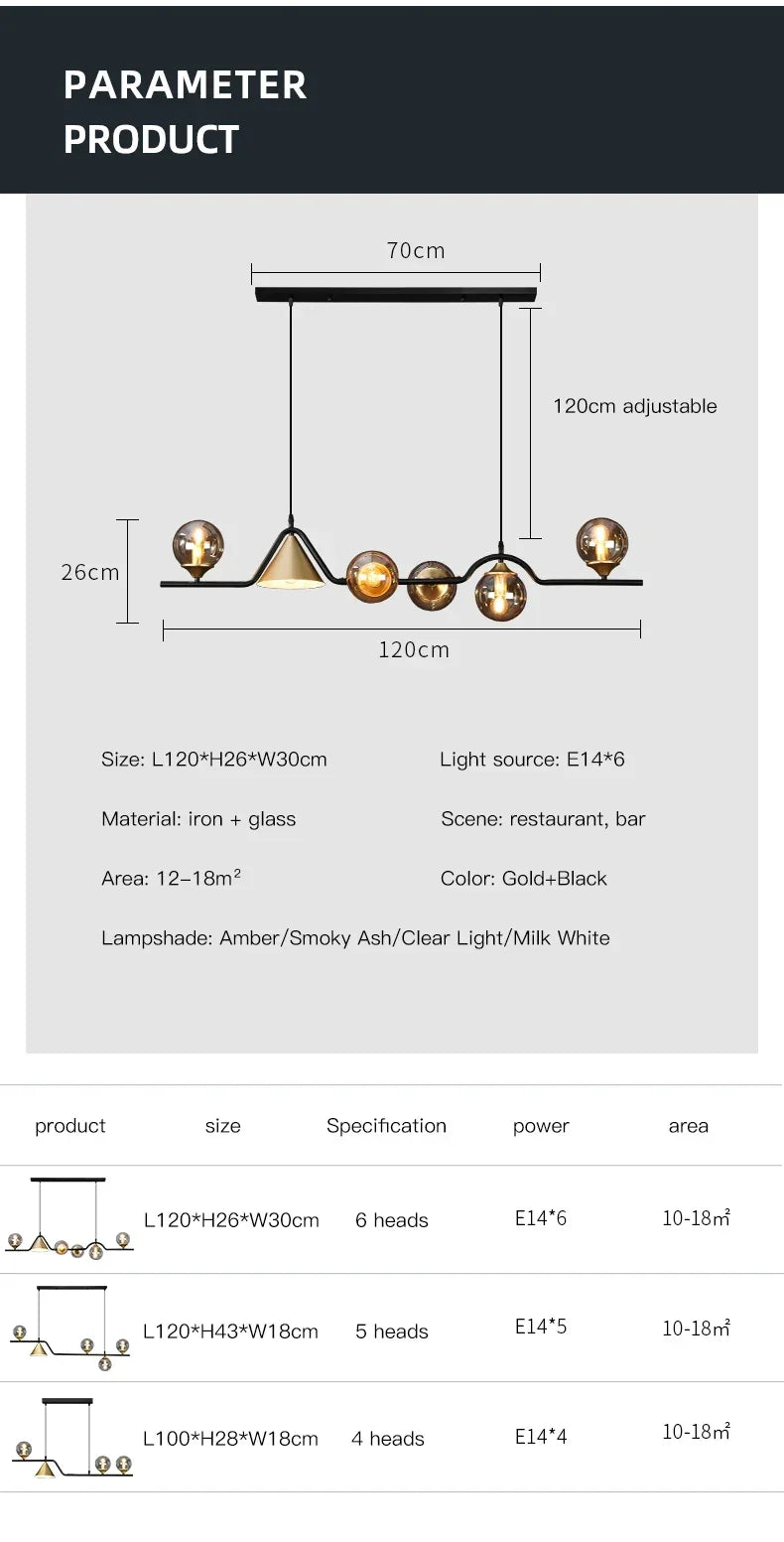 Scandinavia Glass Chandelier