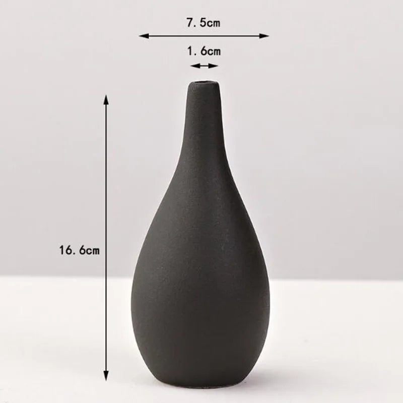 Creative Black Porcelain Vase