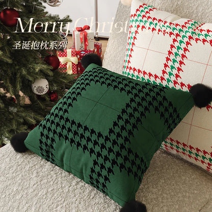 Christmas Dutch Velvet Sofa Pillow Cover