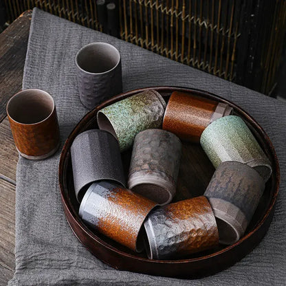 Vintage Handmade Chinese Ceramic Mug