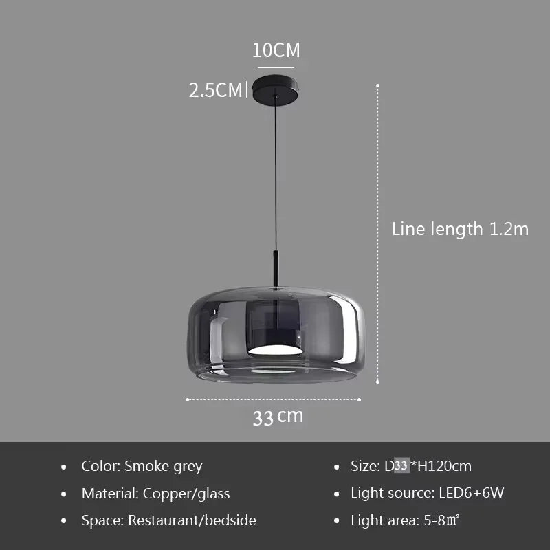 Modern Glass Pendant Light