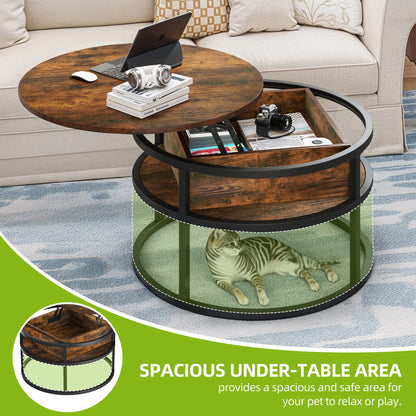 Round Lift Top Coffee Table