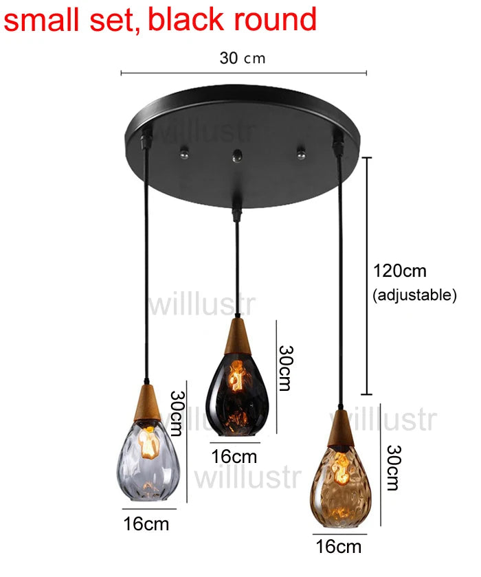 Aquatex Glass Pendant Light