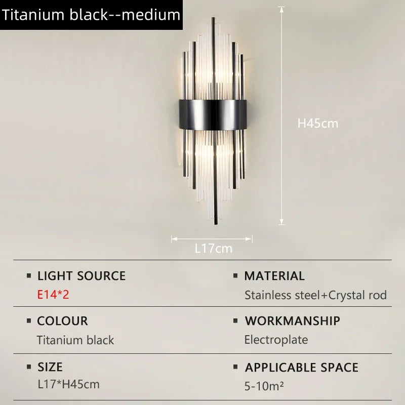 Luxury Crystal Wall Lamp