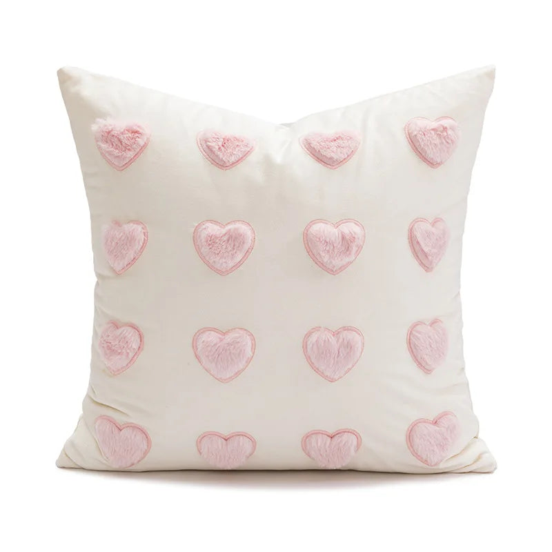 Pink Love Throw Pillow Cover