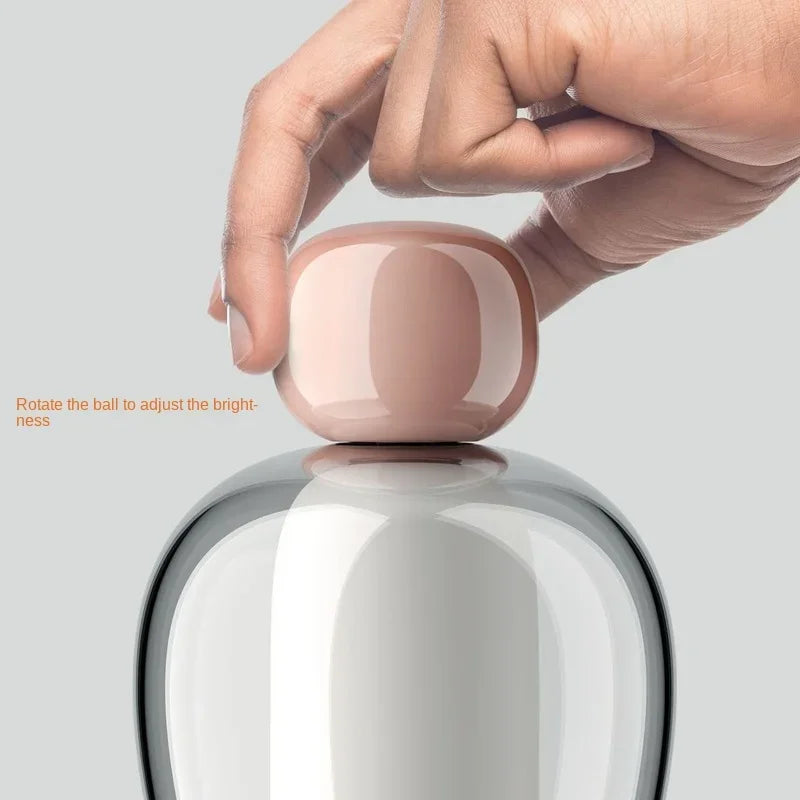 Danish Glass Desk Lamp