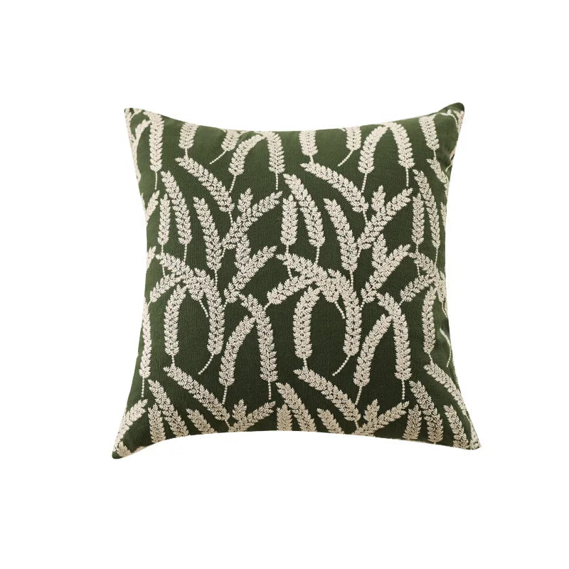 Pastoral Plant Throw Pillow Cover