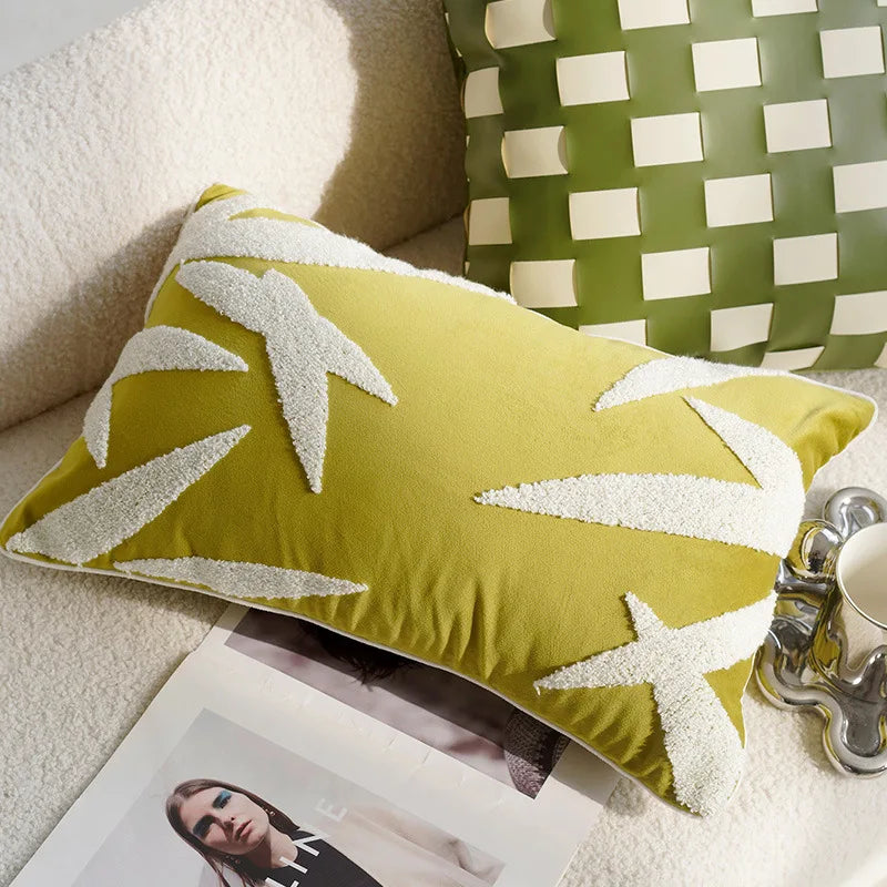 Green Flying Bird Throw Pillow Cover