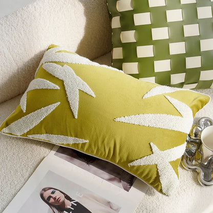 Green Flying Bird Throw Pillow Cover