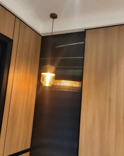 Vintage Wood Pendant Light