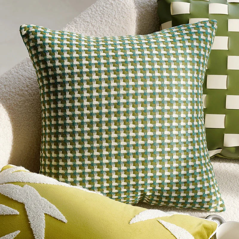 Green Flying Bird Throw Pillow Cover