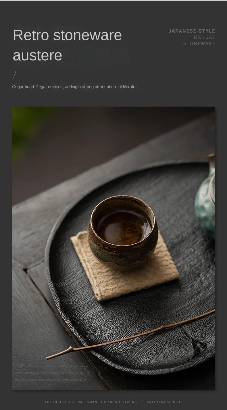 Japanese Style Handmade Stoneware Tea Cup