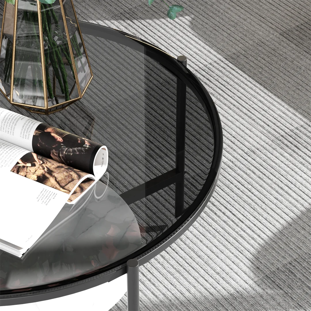 2-Tier Round Accent Table