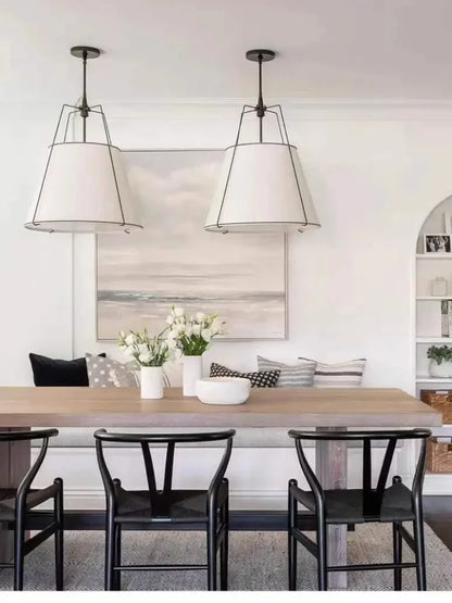 Vintage Cloth Pendant Light