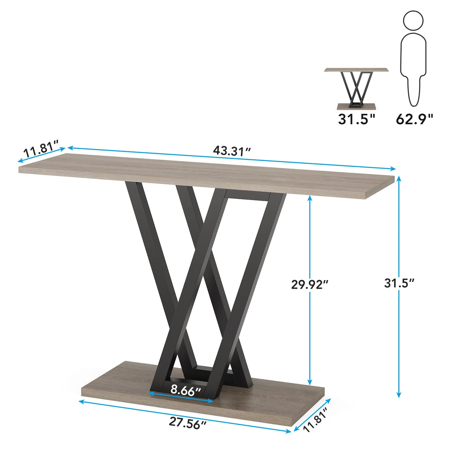 Industrial Console Table