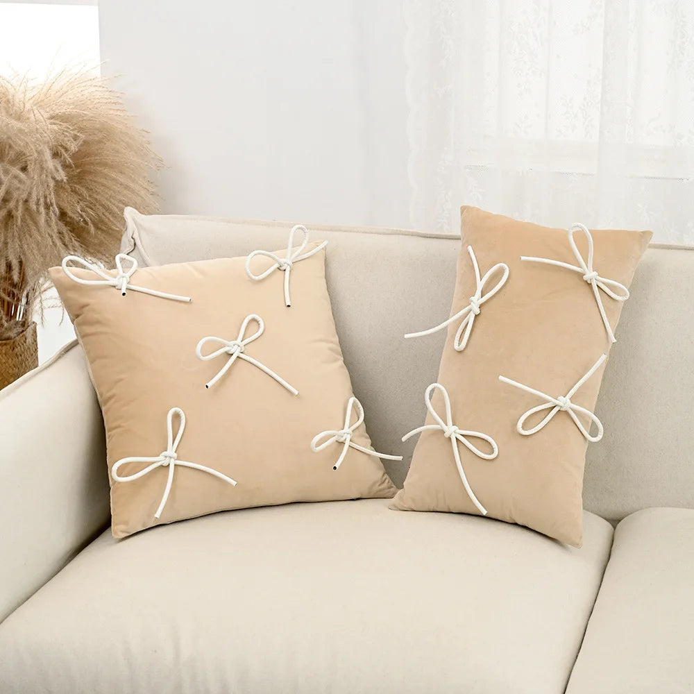 Bow Throw Pillow Cover