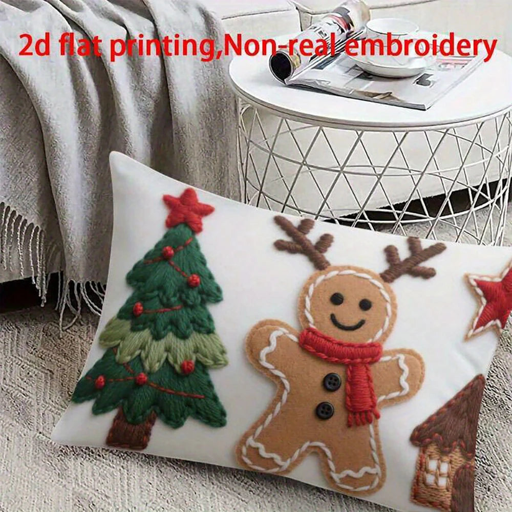Christmas Pillow Cover Ginger Bread