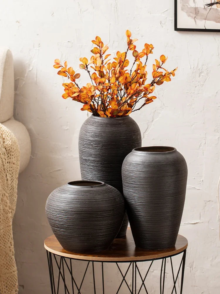 Japanese Black Coarse Pottery