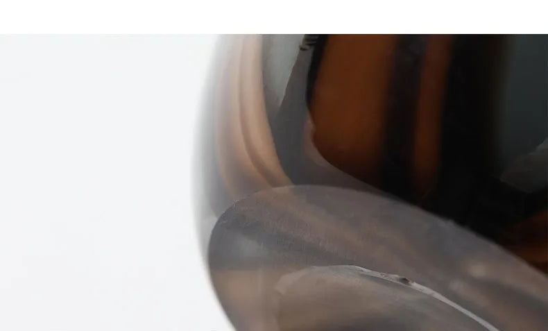 Colored Striped Glass Vase