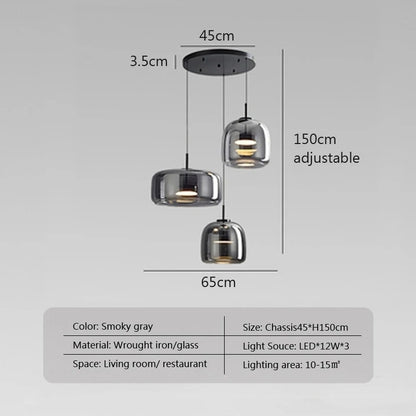 Modern Glass Pendant Light