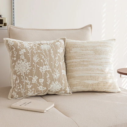 Khaki Throw Pillow Cover