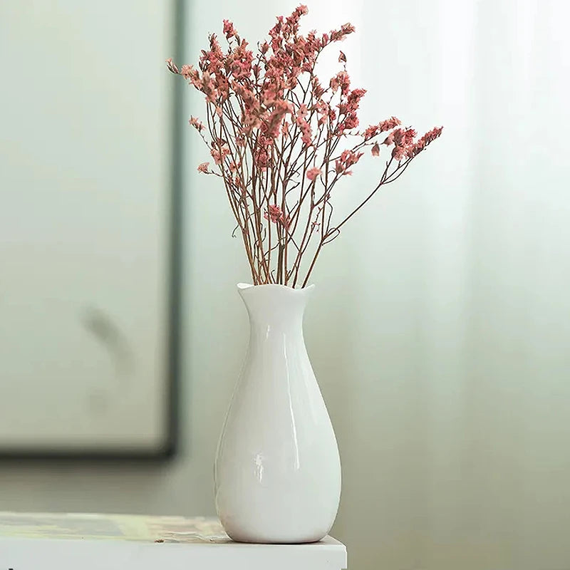 White Vase Mini Flower Pot