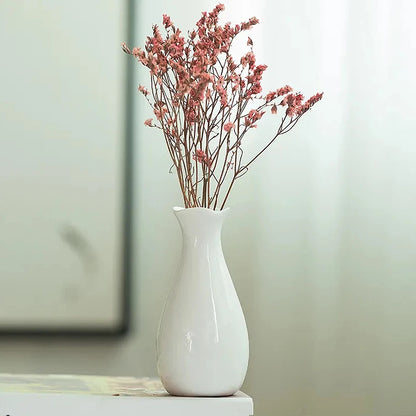 White Vase Mini Flower Pot