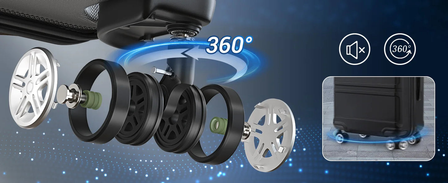 Kono Lightweight Cabin Suitcase