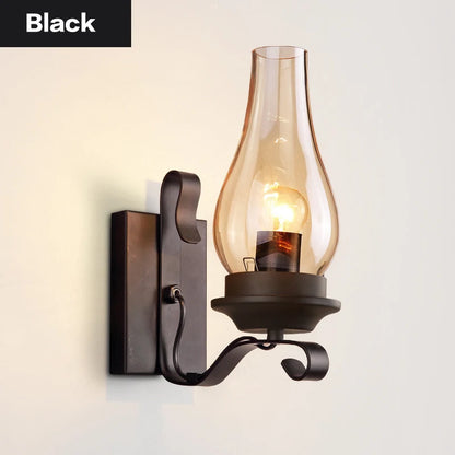 Retro Industrial Iron Wall Lamp